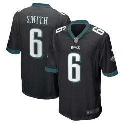 Alternative view of DeVonta Smith Philadelphia Eagles Black Game Jersey - All Stitched