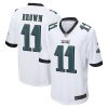 A.J. Brown Philadelphia Eagles White Game Jersey - All Stitched