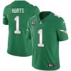 Jalen Hurts Philadelphia Eagles Kelly Green Throwback Jersey - All Stitched