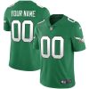 Custom Philadelphia Eagles Kelly Green Throwback Jersey - All Stitched