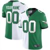 Philadelphia Eagles Split Throwback Custom Jersey - All Stitched