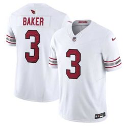 Alternative view of Budda Baker Arizona Cardinals White Game Jersey - All Stitched