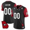 Georgia Bulldogs Football Color Sleeve All Stitched Custom Jersey - Black