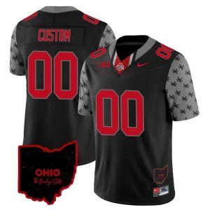 Ohio State Buckeyes College Football Ohio Concept Custom Jersey - Black