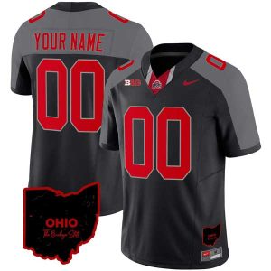 Ohio State Buckeyes Football Ohio Concept Custom Jersey - Special Black