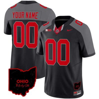 Ohio State Buckeyes Football Ohio Concept Custom Jersey - Special Black