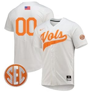 Tennessee Volunteers College Baseball Stitched Custom Number Jersey - White