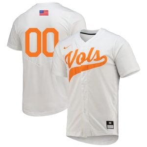 Custom Tennessee Volunteers Baseball White Game Jersey - All Stitched