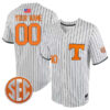 Tennessee Volunteers College Baseball Stitched Custom Name & Number Jersey - Pinstripe