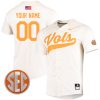 Tennessee Volunteers College Baseball Stitched Custom Name & Number Jersey - Cream