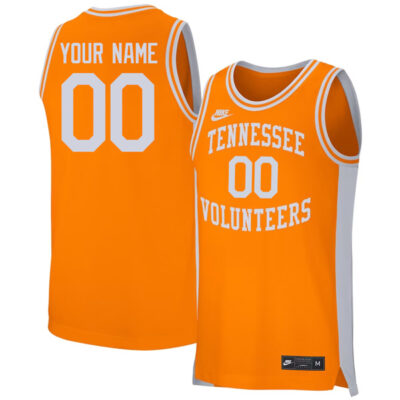 Alternative view of Tennessee Volunteers College Basketball Retro Stitched Custom Jersey - Orange
