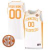 Tennessee Volunteers College Basketball Retro Stitched Custom Jersey - White