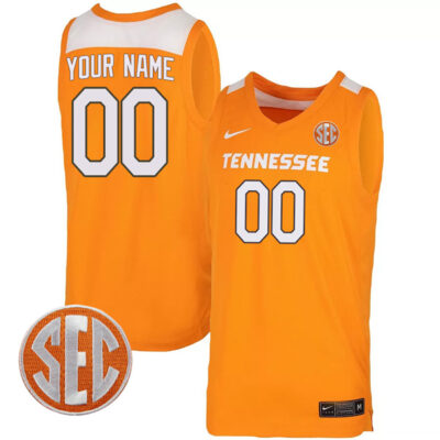 Tennessee Volunteers Women's College Basketball Stitched Custom Jersey - Orange