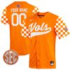 Tennessee Volunteers College Baseball "Checkerboard" Stitched Custom Jersey - Orange