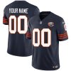 Custom Chicago Bears Throwback Jersey Navy - All Stitched
