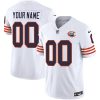 Custom Chicago Bears Throwback Jersey White - All Stitched