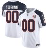Custom Chicago Bears Throwback Jersey Reverse White - All Stitched