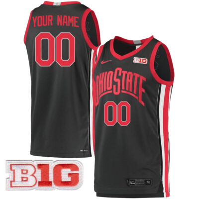 Ohio State Buckeyes College Basketball Custom Limited Game Jersey - Black