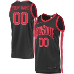 Alternative view of Ohio State Buckeyes College Basketball Custom Limited Game Jersey - Black