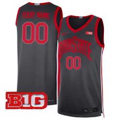 Ohio State Buckeyes College Basketball Custom Limited Game Jersey - Gray