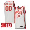Ohio State Buckeyes College Basketball Custom Jersey - White