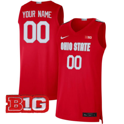 Ohio State Buckeyes College Basketball Alumi Limited Custom Jersey - Scarlet