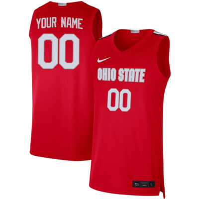 Alternative view of Ohio State Buckeyes College Basketball Alumi Limited Custom Jersey - Scarlet