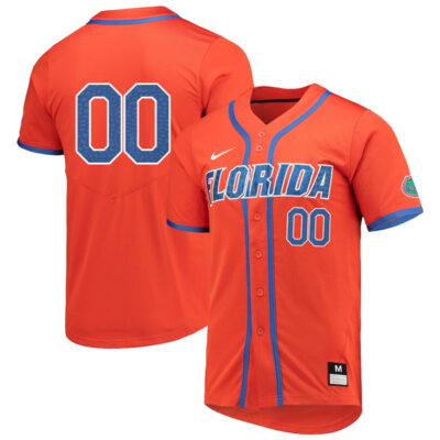 Alternative view of Florida Gators College Baseball Game Custom Number Jersey - Orange