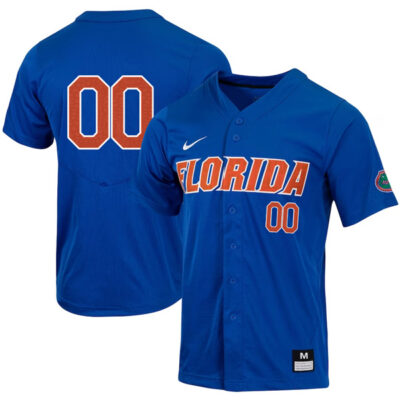 Florida Gators College Baseball Game Custom Number Jersey - Royal Blue