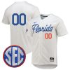 Florida Gators College Baseball Game Custom Number Jersey - White