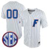 Florida Gators College Baseball Game Custom Number Jersey - Pinstripe