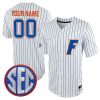 Custom Florida Gators College Baseball Game Jersey - Pinstripe
