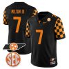 Joe Milton III Tennessee Volunteers "Checkerboard" College Football Stitched Jersey - Black