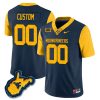 West Virginia Mountaineers Country Roads All Stitched Custom Jersey - Navy