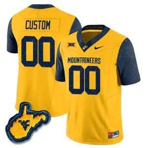 West Virginia Mountaineers Country Roads Football Stitched Custom Jersey