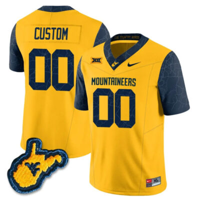 West Virginia Mountaineers Country Roads Football Stitched Custom Jersey