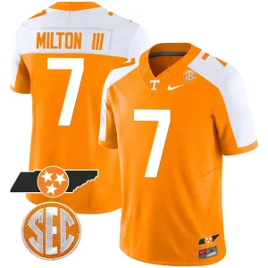 Joe Milton III Tennessee Volunteers “Checkerboard” College Football Stitched Jersey – Alternate Orange