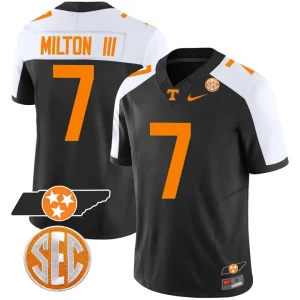 Joe Milton III Tennessee Volunteers “Checkerboard” College Football Stitched Jersey – Alternate Black