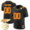 Tennessee Volunteers Gold Limited Custom All Stitched Jersey - Black