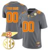 Tennessee Volunteers Gold Limited Custom All Stitched Jersey - Gray