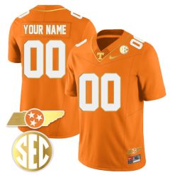 Tennessee Volunteers Gold Limited Custom All Stitched Jersey - Orange