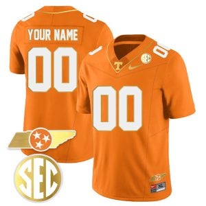 Tennessee Volunteers Gold Limited Custom All Stitched Jersey - Orange