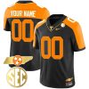 Tennessee Volunteers Gold Limited Custom All Stitched Jersey - Black Reverse