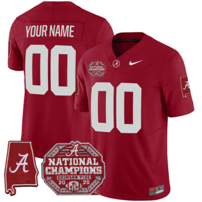 Alabama Crimson Tide F.U.S.E Version Stitched Custom Jersey – Crimson