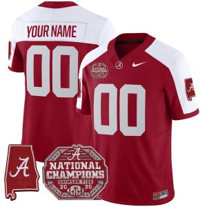 Alabama Crimson Tide F.U.S.E Version Stitched Custom Jersey – Alternate Crimson