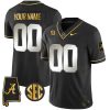 Alabama Crimson Tide “Alabama Map” Stitched Custom Jersey – Limited Black