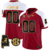 Alabama Crimson Tide “Alabama Map” Stitched Custom Jersey – Alternate Crimson Gold