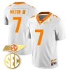 Joe Milton III Tennessee Volunteers Gold Version Stitched Jersey - White