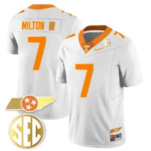 Joe Milton III Tennessee Volunteers Gold Version Stitched Jersey - White