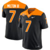 Joe Milton III Tennessee Volunteers Gold Version Stitched Jersey - Black Orange Alternate